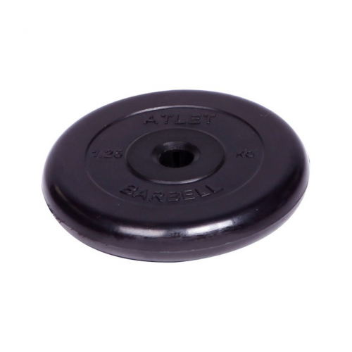MB Barbell Диск обрезиненный Atlet d 31 мм 1.25 кг