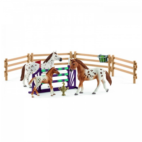 Schleich Клуб лошадей Лиза готовится к соревнованиям