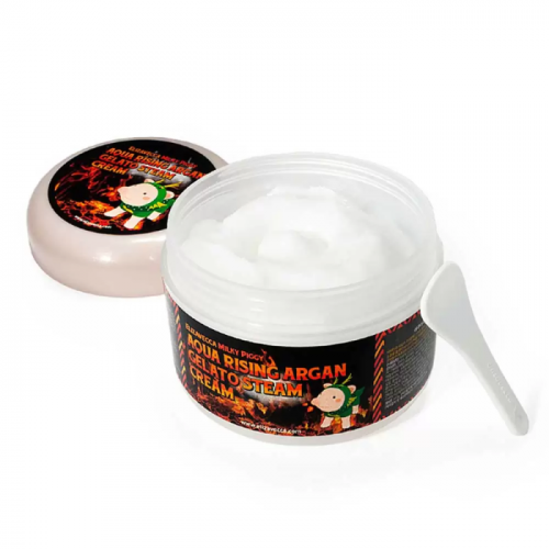 Elizavecca Паровой увлажняющий крем с маслом арганы Milky Piggy Aqua Argan Gelato Steam Cream 100 г