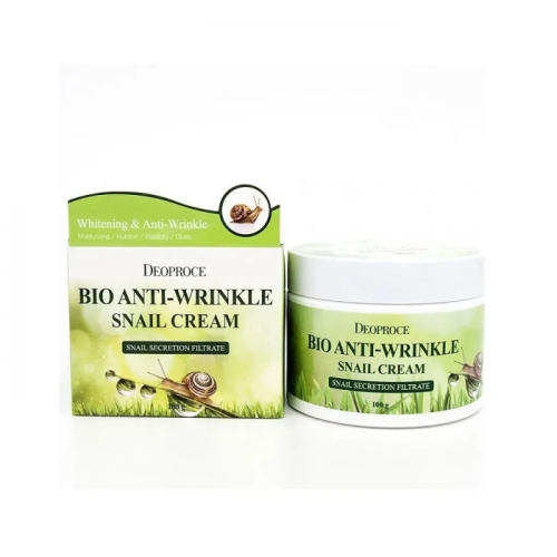 Deoproce Крем для лица против морщин с муцином улитки Bio Anti Wrinkle Snail Cream 100 мл