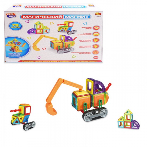Конструктор ABtoys Магический магнит (78 деталей)