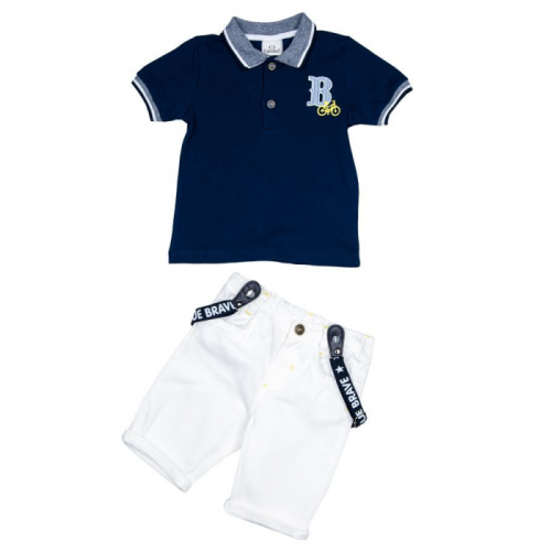 Cascatto Комплект одежды для мальчика (футболка, бриджи, подтяжки) G-KOMM18/03
