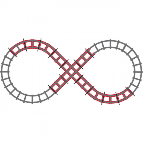 Peg-perego Figure 8 Train Rail Road
