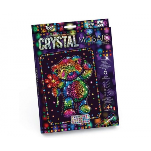 Danko Toys Набор креативного творчества Crystal Mosaic Мишка