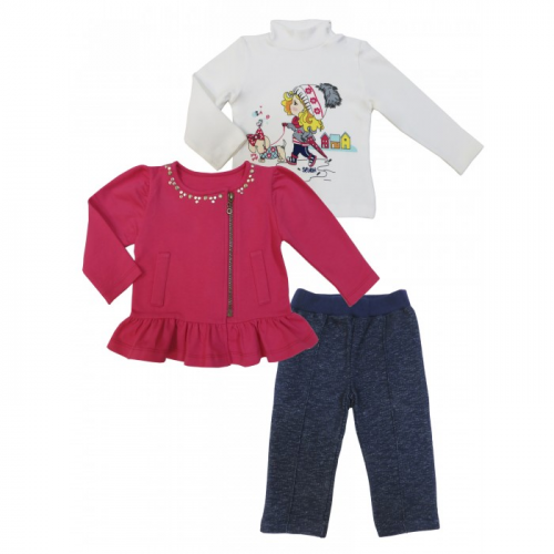 Sonia Kids Комплект (водолазка, толстовка и брюки) Прогулка с Мими З7121029