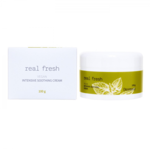 Deoproce Успокаивающий крем для лица Fresh Vegan Intensive Soothing Cream 100 г
