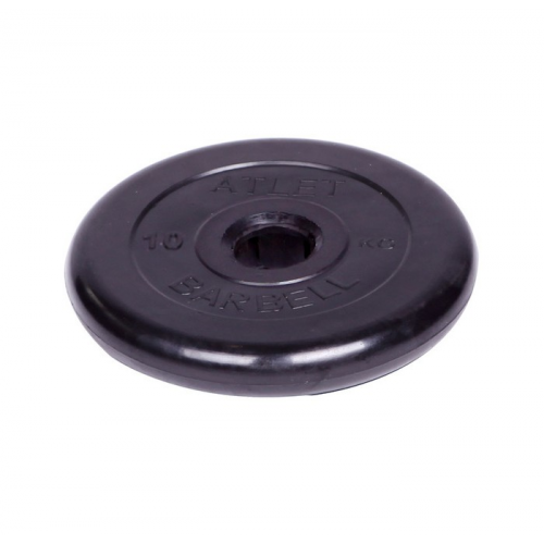 MB Barbell Диск обрезиненный Atlet d 51 мм 10 кг