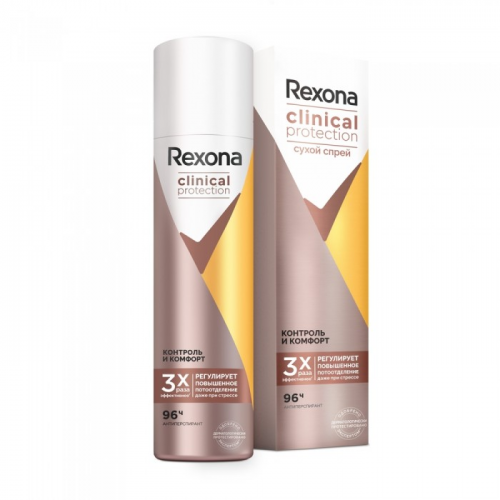 Rexona Clinical Protection Антиперспирант-аэрозоль Контроль и Комфорт 150 мл