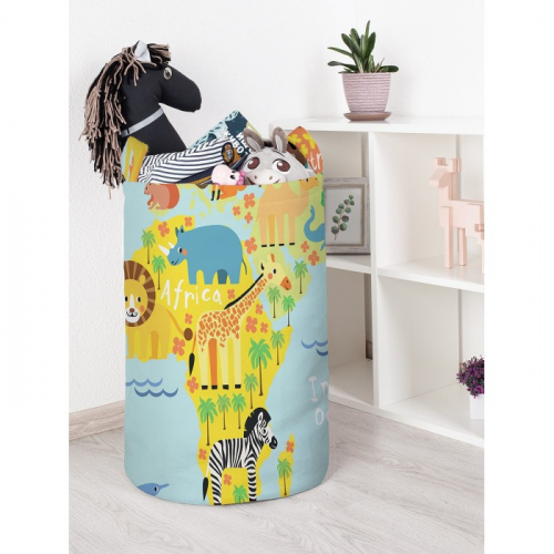 JoyArty Корзина для игрушек Веселая карта 60x40 см