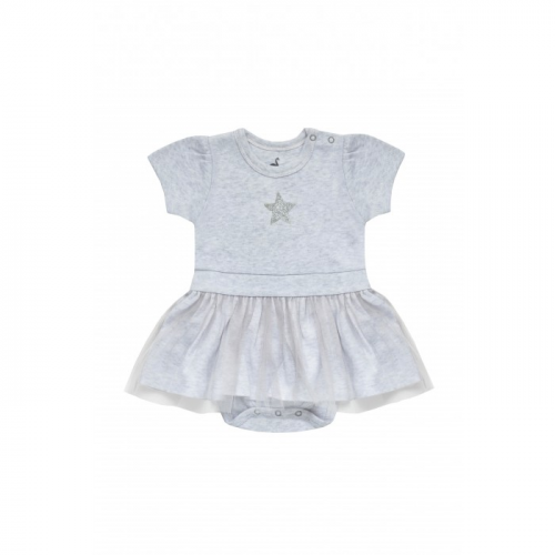 Diva Kids Боди длинный рукав с юбкой для девочки Космос DK-114