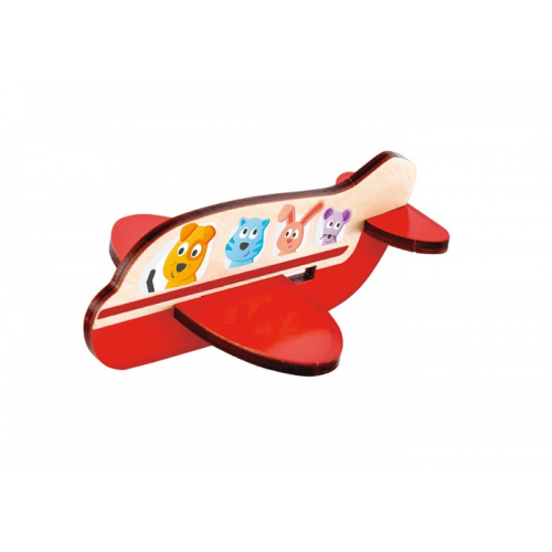 Деревянная игрушка Hape Пазл 3D Самолет