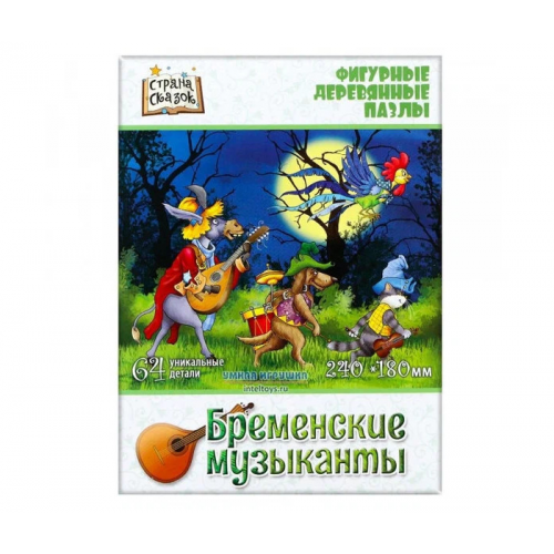 Нескучные Игры Деревянный пазл Страна Сказок Бременские музыканты
