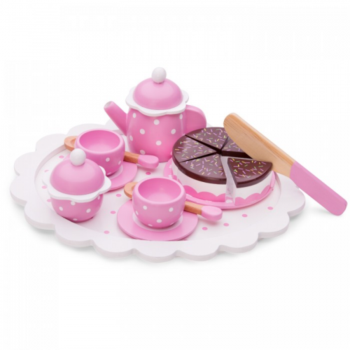 Деревянная игрушка New Cassic Toys Игровой набор для чаепития