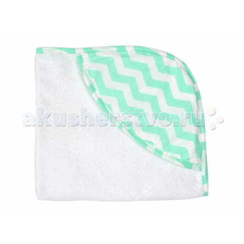 Forest kids Полотенце с капюшоном Zig-zag 100х80 см
