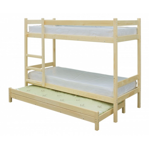 Подростковая кровать Green Mebel двухъярусная с выдвижным спальным местом 3 в 1 200х80