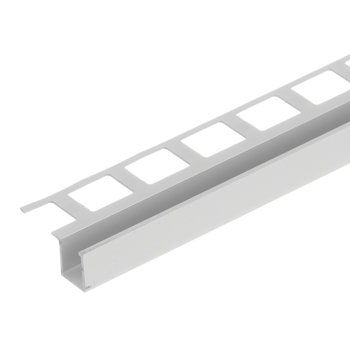 Профиль алюминиевый для кафельной плитки окантовочный 29х12,3х2700 мм серебро