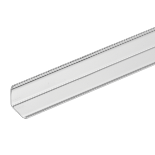 Угол стальной для кафельной плитки прямой скошенный край 20х20х2700 мм серебро