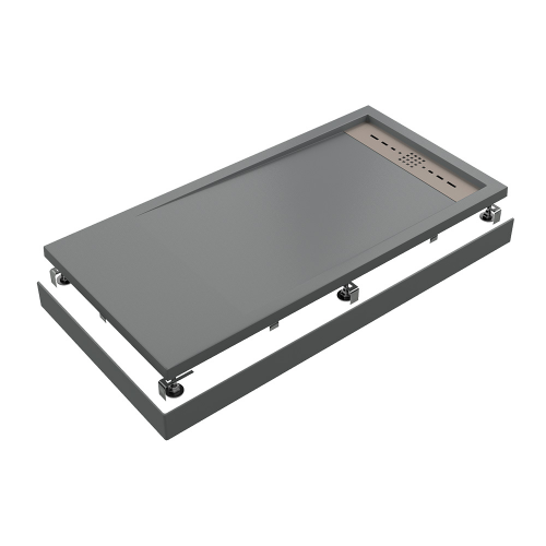 Экран ABS для поддона GOOD DOOR Stella 1200x900 мм графит