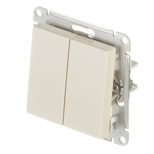 Переключатель Schneider Electric Atlas Design ATN000265 двухклавишный на 2 направления скрытая установка бежевый