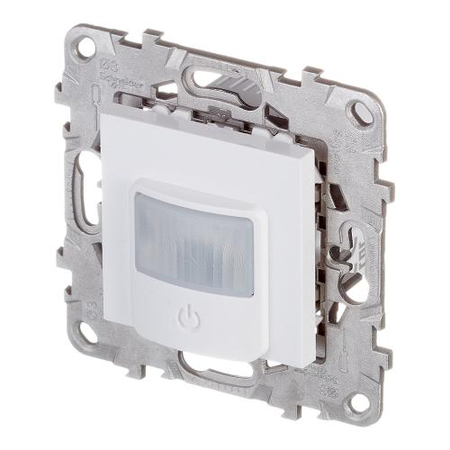 Датчик движения Schneider Electric Unica NEW NU552518 скрытая установка белый с выключателем
