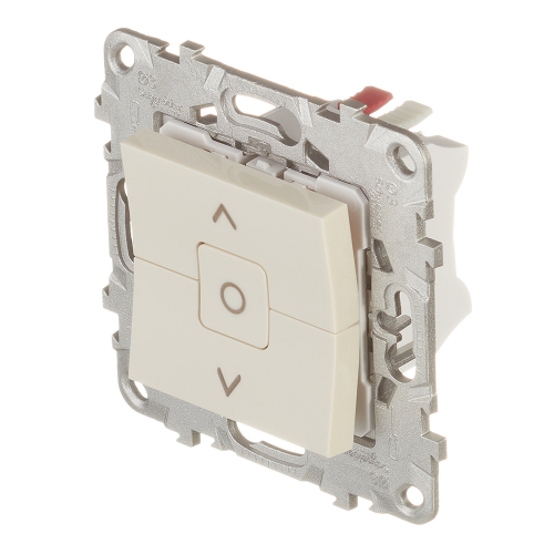 Кнопка управления жалюзи двухклавишная Schneider Electric Unica NEW NU520844 скрытая установка бежевый