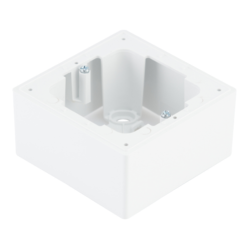 Коробка монтажная без рамки Simon 24 Harmonie одноместная 2400751-030 открытая установка белая