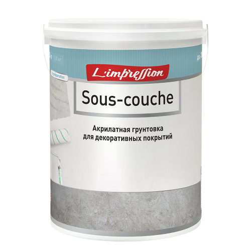 Грунтовка для декоративных покрытий L'impression Sous-couche белый 2,5 л