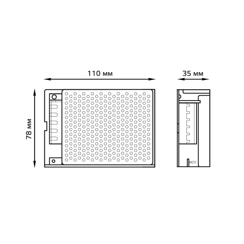 Блок питания для светодиодной ленты Gauss LED STRIP PS 60 Вт 12 В IP20