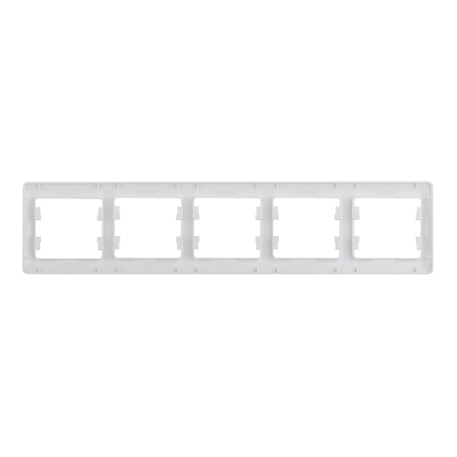 Рамка Schneider Electric Glossa GSL000105 пятиместная горизонтальная белая IP20