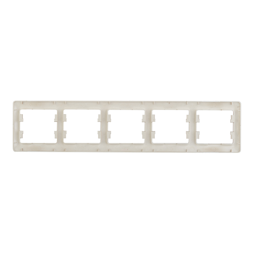 Рамка Schneider Electric Glossa GSL000405 пятиместная горизонтальная титан IP20