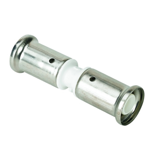 Муфта Henco (15PKW-3232) 32(пресс) х 32(пресс) белая PVDF