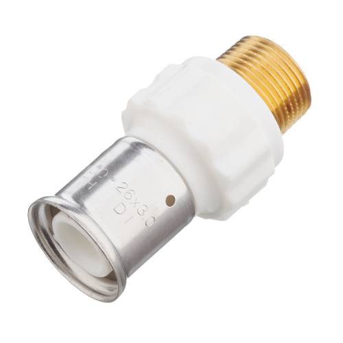 Муфта Henco (17PKW-3206) 32(пресс) х 1 НР(ш) белая PVDF