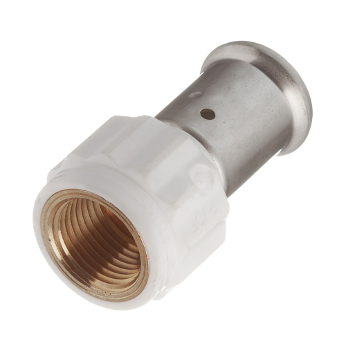 Муфта Henco (18PKW-3206) 32(пресс) х 1 ВР(г) белая PVDF