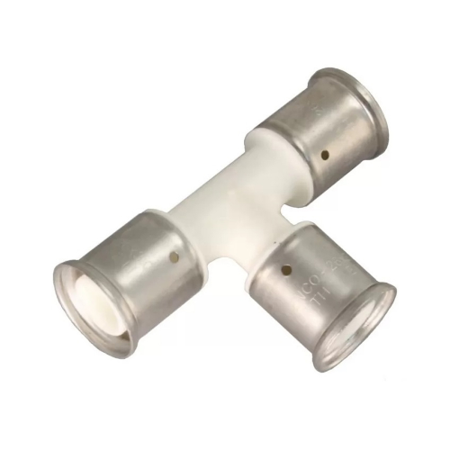 Тройник Henco (9PKW-323232) 32(пресс) х 32(пресс) х 32(пресс) белый PVDF