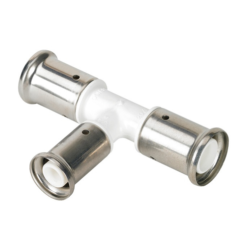 Тройник Henco (10PKW-321632) 32(пресс) х 16(пресс) х 32(пресс) белый PVDF