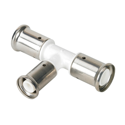 Тройник Henco (10PKW-322032) 32(пресс) х 20(пресс) х 32(пресс) белый PVDF