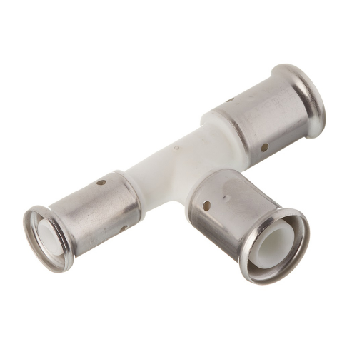 Тройник Henco (11PKW-322026) 32(пресс) х 20(пресс) х 26(пресс) белый PVDF