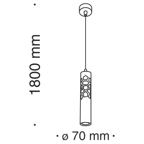 Светильник светодиодный подвесной MAYTONI TORRE (P037PL-L11B4K) 11 Вт 220-240 В 4000К естественный белый свет IP20