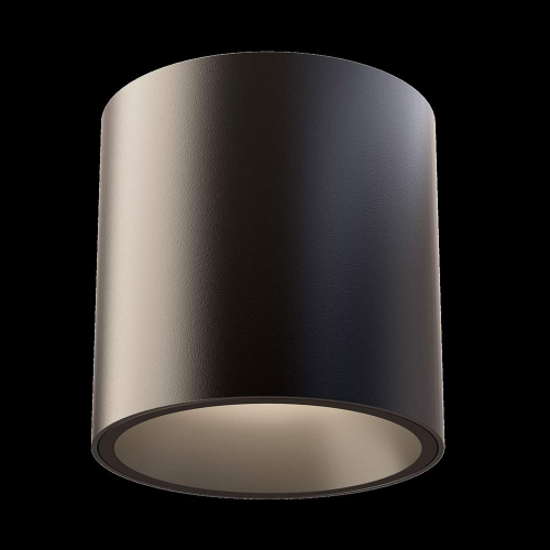 Светильник светодиодный потолочный накладной MAYTONI Alfa LED (C064CL-L12B3K) 12 Вт 220-240 В черный 3000К теплый белый свет IP20 d70x70 мм
