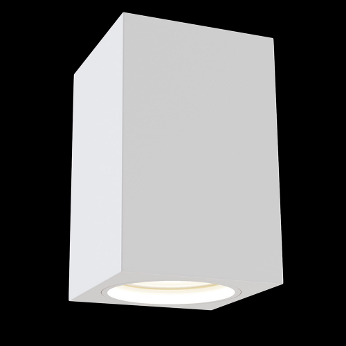 Светильник потолочный накладной MAYTONI Alfa (C011CL-01W) GU10 50 Вт 220-240 В белый IP20 115х70х70 мм