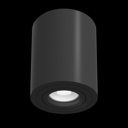 Светильник потолочный накладной MAYTONI Alfa (C016CL-01B) GU10 50 Вт 220-240 В черный IP20 d85x115 мм