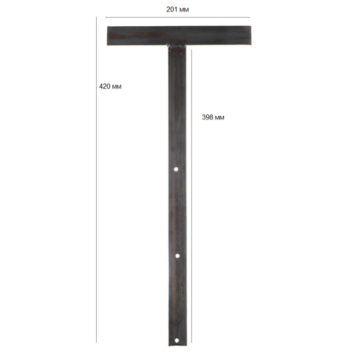 Костыль кровельный Т-образный 400х200 мм