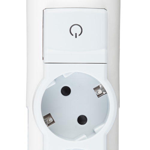 Колодка электрическая Legrand с заземлением 16 А 230 В 3,5 кВт 4 розетки IP20 с выключателем белая