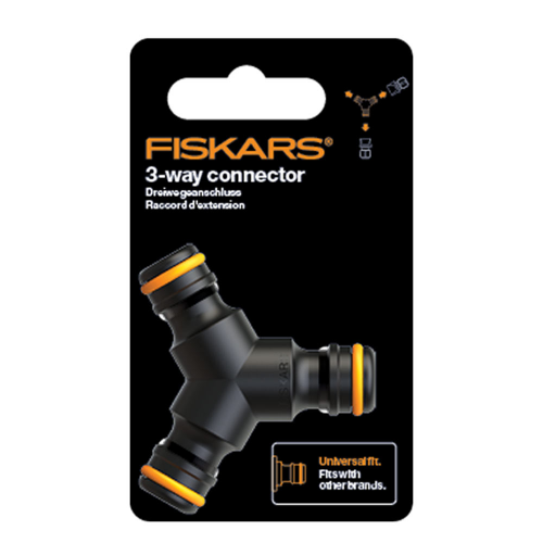 Тройник для шланга Fiskars (1027070) 1/2, 3/4