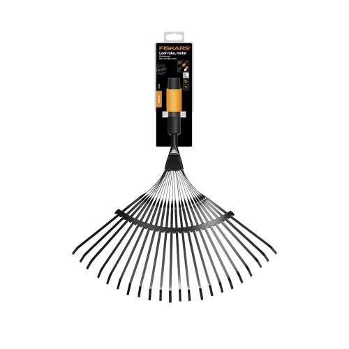 Насадка-грабли веерные Fiskars Quickfit (1000644) пластиковые для листьев и травы 22 зуба