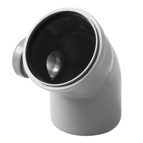Отвод Pro Aqua Comfort d110х50 мм 45° левый