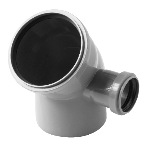 Отвод Pro Aqua Comfort d110х50 мм 45° правый