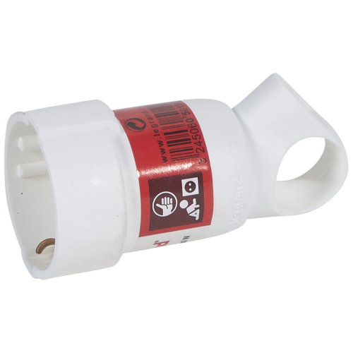 Розетка бытовая Legrand Helium (50191) с заземлением 16 А 230 В IP20 с кольцом белая