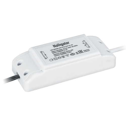 Блок питания для светодиодного светильника NLP-S1 Navigator 40 Вт IP40 176-264/30 В