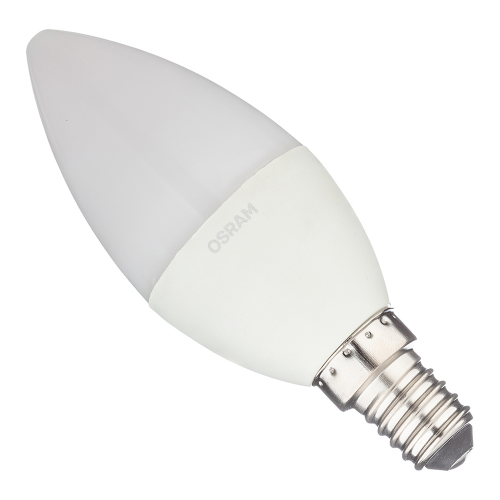 Лампа светодиодная Osram 6,5 Вт E14 свеча С37 4000К естественный белый свет 220 В матовая